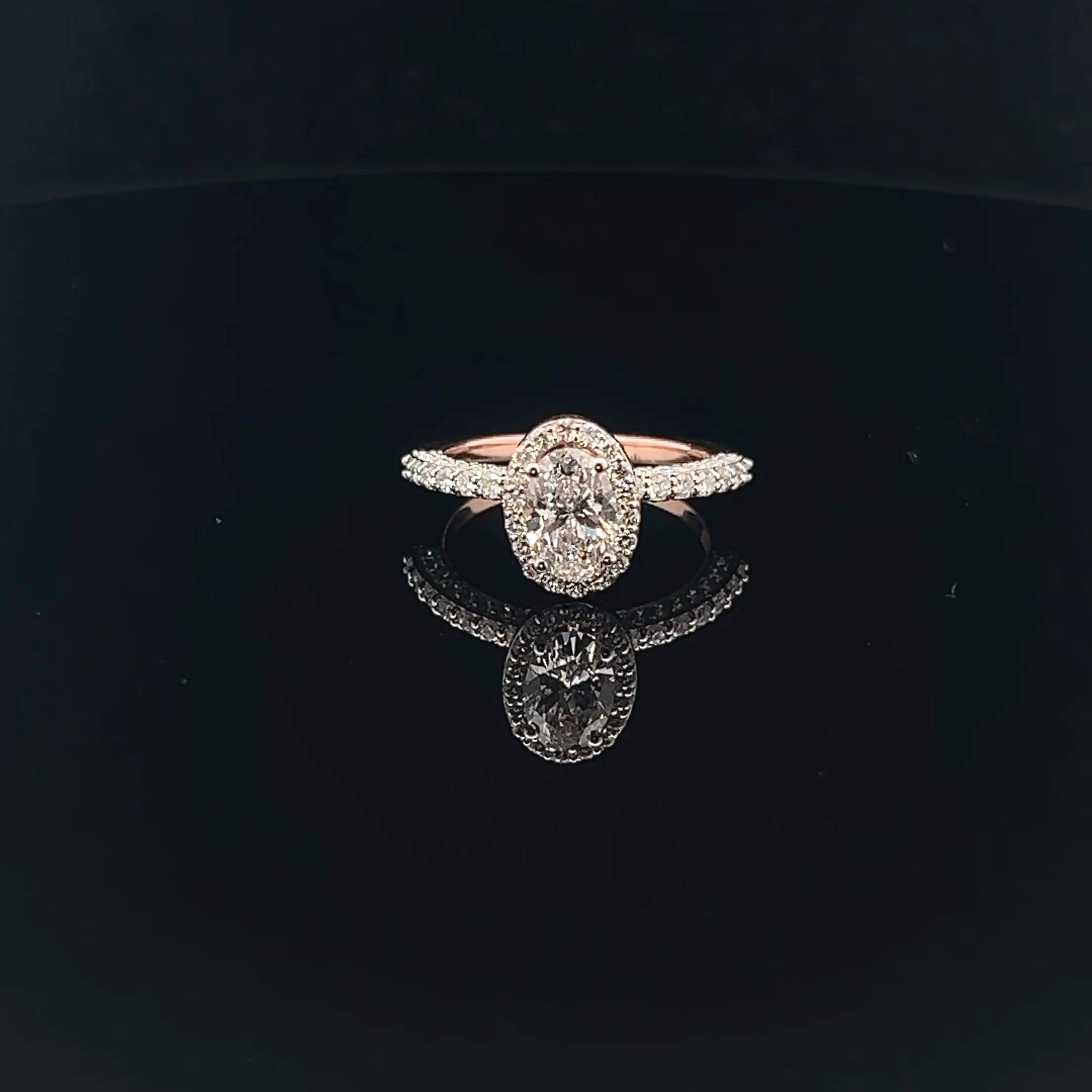 The Halo Effect: 1.0ct Oval Diamond Ring